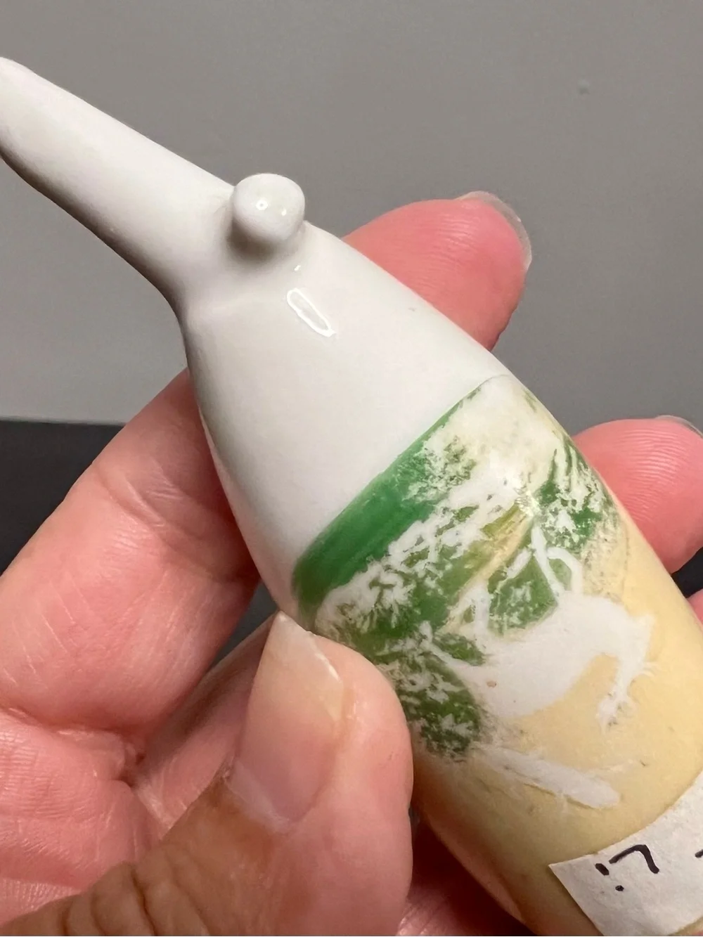 VTG Ceramic Pie Bird Pie Vent Deer Woodland Mountain Scene 3.5” Unmarked Rare